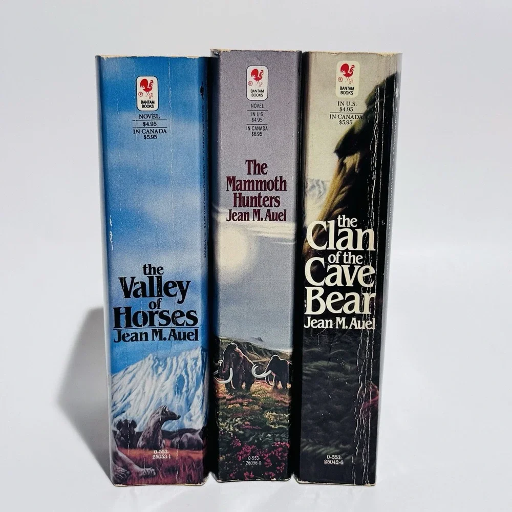 Lot of‎ 3 Jean M. Auel Paperback Novels The Clan of the Cave Bear, etc GC